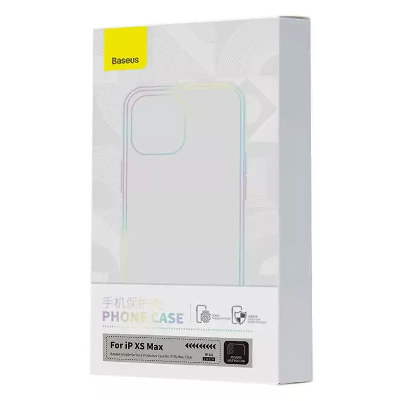 Capa transparente, fina e leve Baseus para iPhone XS Max — capa de proteção transparente