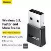 Adaptador Bluetooth mini Baseus BA07 para PC, USB 5.3 recetor dongle Bluetooth sem fios - preto