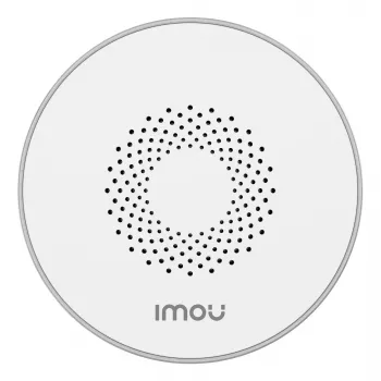 Sirene interior sem fios IMOU ZR1 – alcance de 200 m, DC 12 V, 8 cm de diâmetro, branca