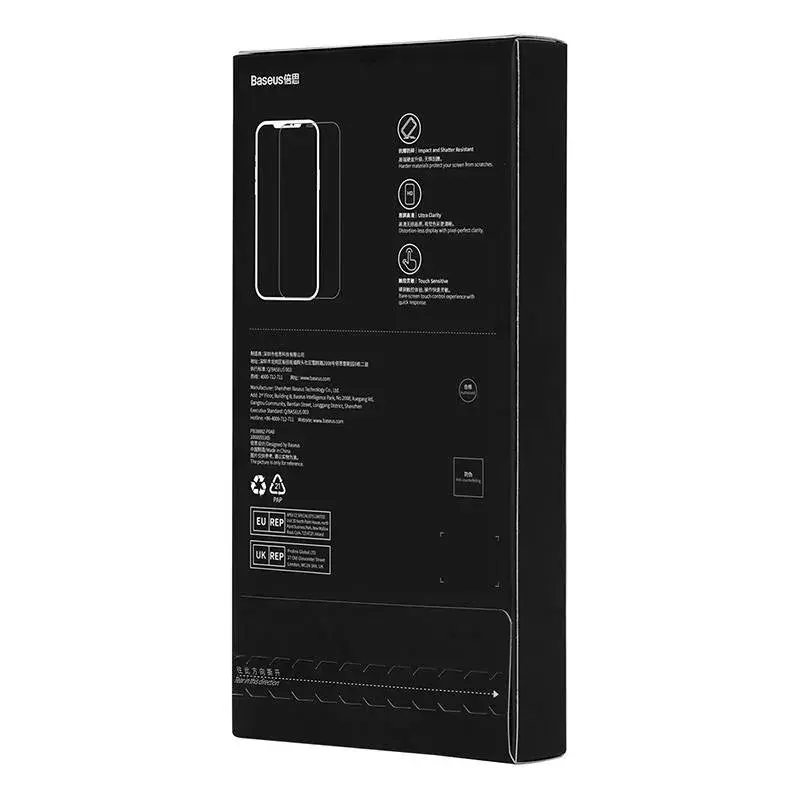 Vidro de proteção de ecrã Baseus Tempered Glass Crystal Series para iPhone 14 Pro com filtro de luz azul