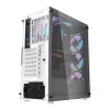 Caixa de computador Darkflash DK352 Plus ATX Preto e Branco