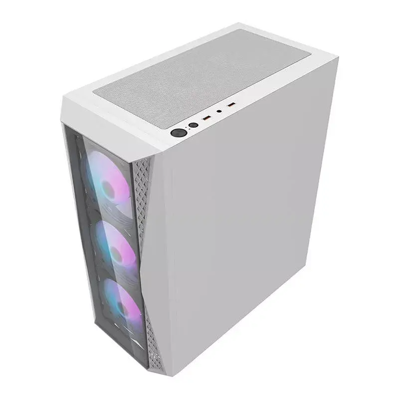 Caixa de computador Darkflash DK352 Plus ATX Preto e Branco