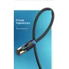 Cabo de rede Vention Cat.8 S/FTP 1 m preto RJ-45 banhado a ouro