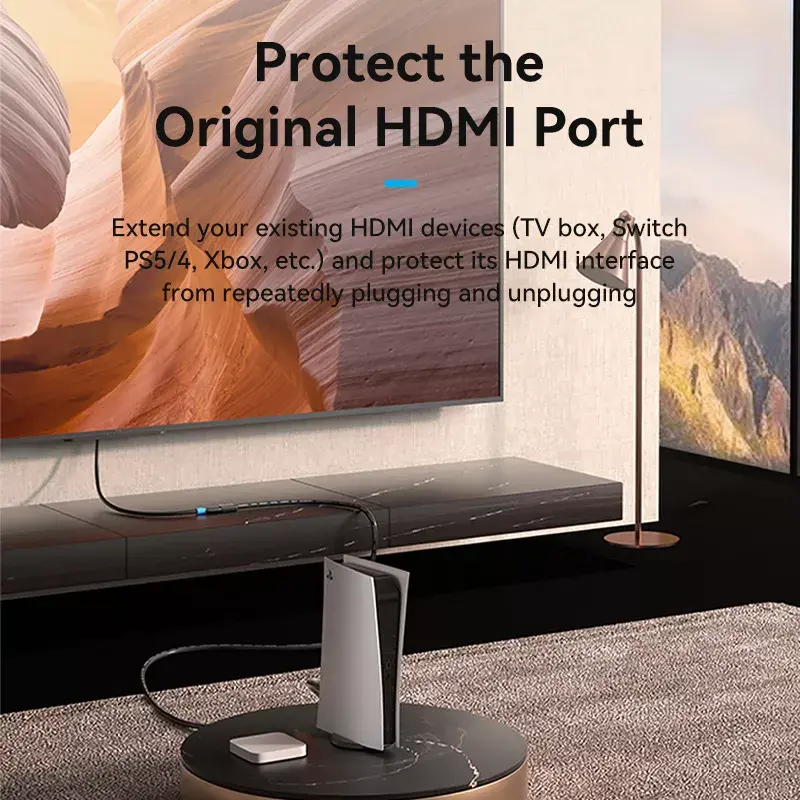 Vention AHCBI cabo de extensão HDMI-A macho para HDMI-A fêmea, 3 m, 4K@60Hz, PVC, preto