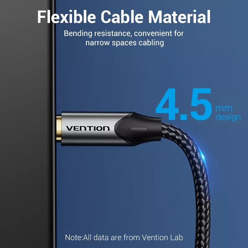 Cabo de fibra ótica Vention 3 m TOSLINK macho para macho, cinzento, revestimento em nylon, contactos banhados a ouro