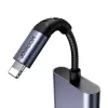 Adaptador de áudio 2-em-1 Joyroom SY-L01 Lightning para 3,5 mm + Lightning, preto