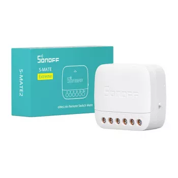 Interruptor inteligente Sonoff S-MATE2 controlo Wi-Fi com acesso remoto