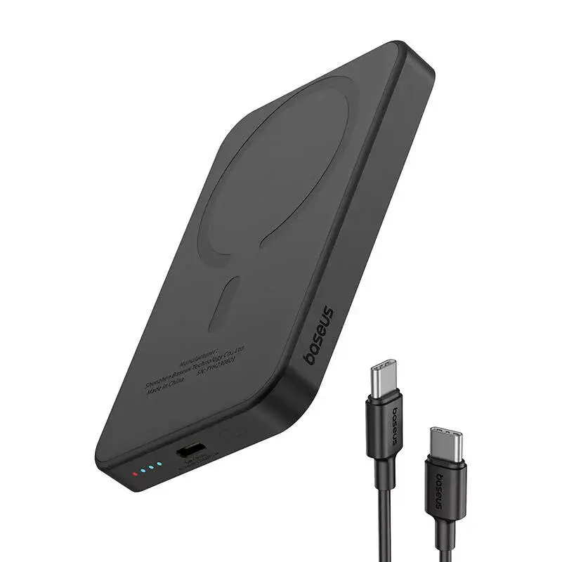 Mini powerbank magnética Baseus 5000mAh 20W (preta)