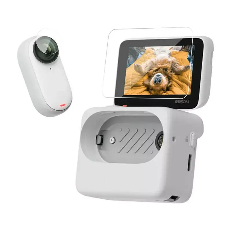 Película de proteção de ecrã Telesin vidro temperado para Insta360 GO 3, modelo IS-FLM-001