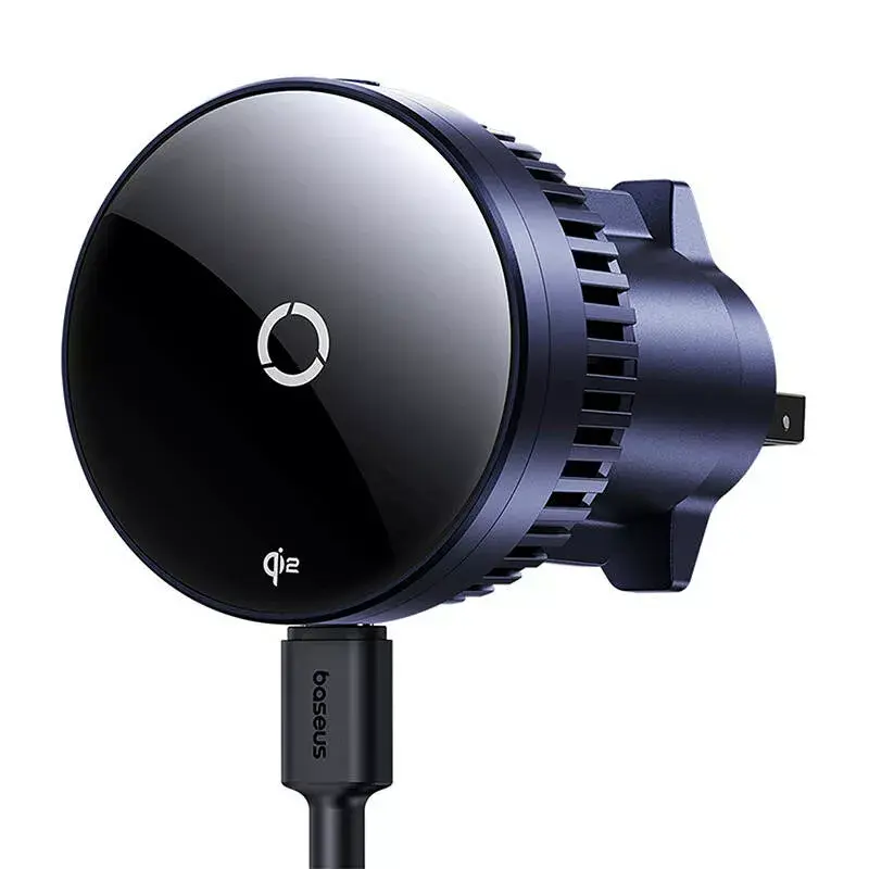 Suporte para automóvel Baseus MagPro C40164100121-01 15W Qi2.0 preto – carregador sem fios magnético para telefones compatíveis com Qi2.0