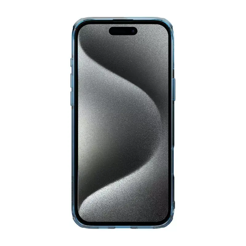 Capa TPU Nillkin Nature para iPhone 16 Plus — magnética, azul, capa de proteção fina