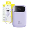 Carregador portátil Baseus QPow 2 10000mAh 30W 2xUSB-C powerbank (roxo)
