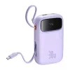Carregador portátil Baseus QPow 2 10000mAh 30W 2xUSB-C powerbank (roxo)