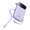 Carregador portátil Baseus QPow 2 10000mAh 30W 2xUSB-C powerbank (roxo)