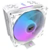 Arrefecedor de ar Darkflash Z4 Pro Mist branco — ventoinha de 120 mm, rolamento hidráulico, 200 W TDP, compatível com AM5/AM4/LGA1700/1200/115x