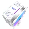Arrefecedor de ar Darkflash Z4 Pro Mist branco — ventoinha de 120 mm, rolamento hidráulico, 200 W TDP, compatível com AM5/AM4/LGA1700/1200/115x