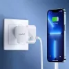 CHOETECH PD8007 carregador GaN USB-C de 45 W, PD3.0, QC3.0, PPS, EU, branco