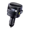 Carregador de automóvel Baseus Enjoyment Max 60W com cabos USB-C integrados, saída de 60W