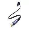 Carregador de automóvel Baseus Enjoyment Max 60W com cabos USB-C integrados, saída de 60W