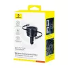 Carregador de automóvel Baseus Enjoyment Max 60W com cabos USB-C integrados, saída de 60W
