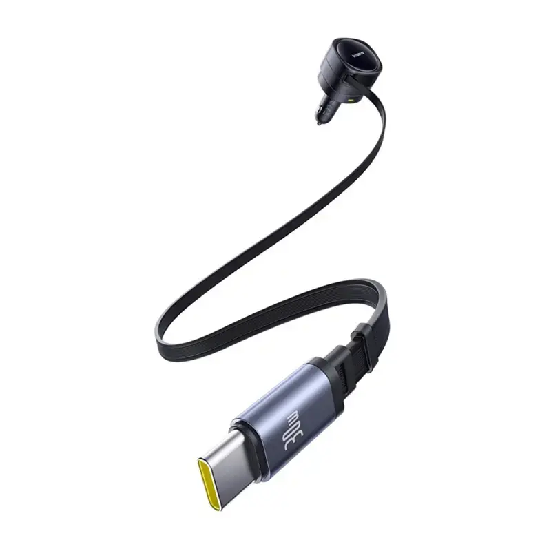 Carregador de automóvel Baseus Enjoyment Max 90W com conectores USB-C e USB-A