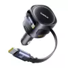 Carregador de automóvel Baseus Enjoyment Max 90W com conectores USB-C e USB-A