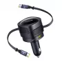 Carregador de automóvel Baseus Enjoyment Max 90W com conectores USB-C e USB-A