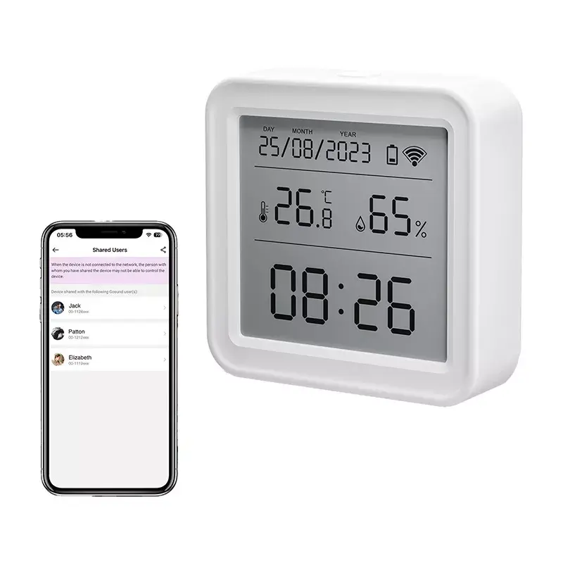 Sensor de temperatura e humidade Gosund ST17 Zigbee com ecrã LCD
