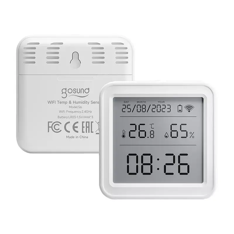 Sensor de temperatura e humidade Gosund ST17 Zigbee com ecrã LCD