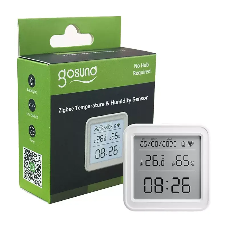 Sensor de temperatura e humidade Gosund ST17 Zigbee com ecrã LCD