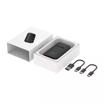 Adaptador sem fios Carlinkit CPC200-A2A para Android Auto — Wi-Fi 5 GHz/2,4 GHz, Bluetooth 5.2, USB-C, 5V 1A