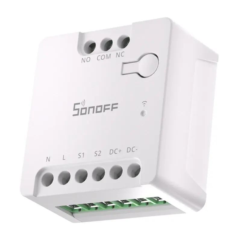 Interruptor inteligente Wi-Fi Sonoff MINI-D AC/DC 12–48V contacto livre de potencial