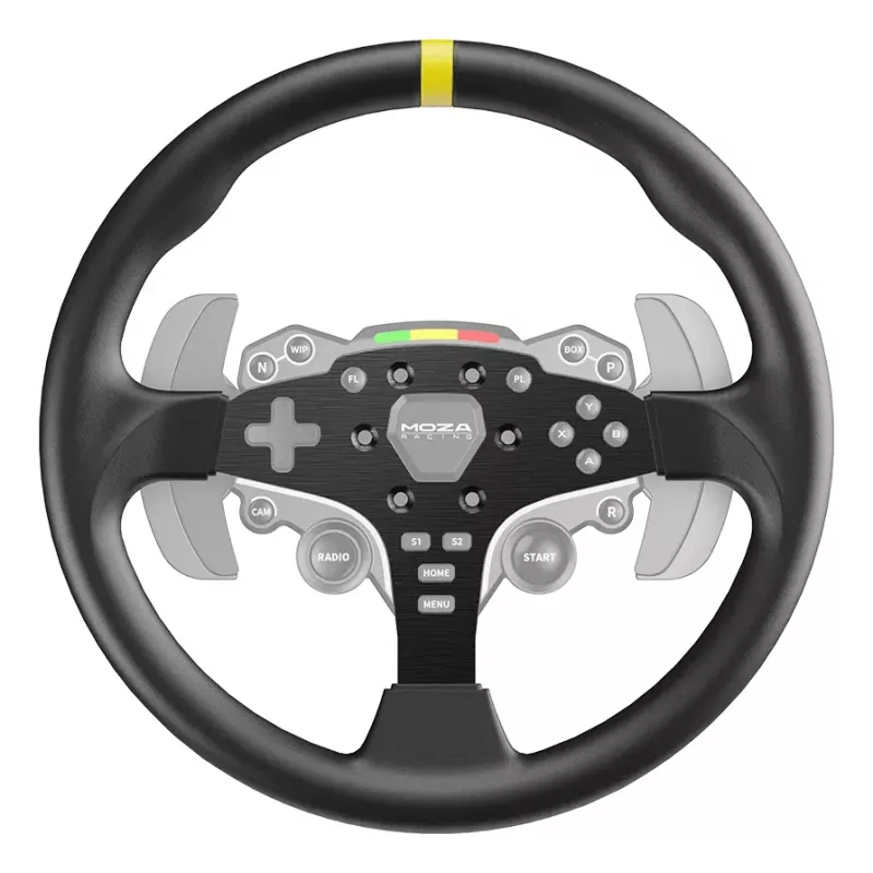 Volante de corrida MOZA RS046 acessório para comando de jogos preto PC