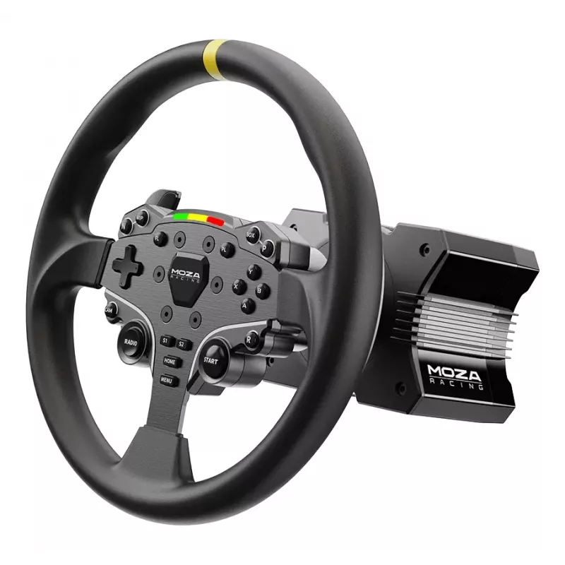 Volante de corrida MOZA RS046 acessório para comando de jogos preto PC