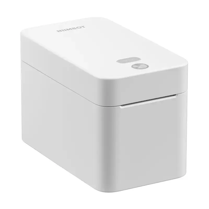 Impressora de etiquetas NIIMBOT K2 branco – impressora de etiquetas Bluetooth portátil, design compacto