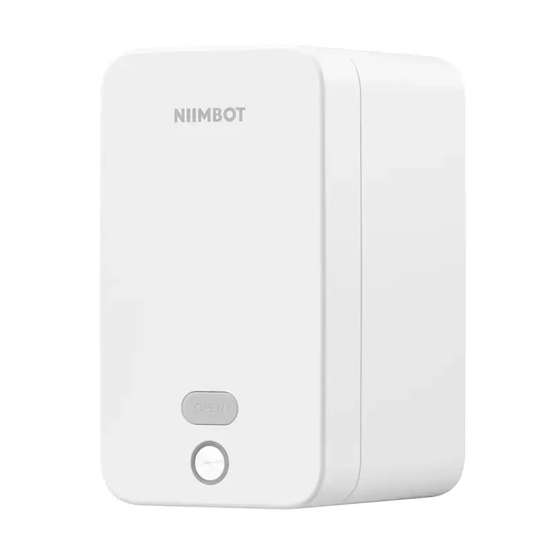 Impressora de etiquetas NIIMBOT K2 branco – impressora de etiquetas Bluetooth portátil, design compacto