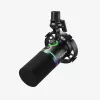 MAONO PD200X microfone dinâmico, iluminação RGB, metal, preto