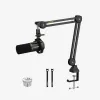 MAONO PD200X microfone dinâmico, iluminação RGB, metal, preto
