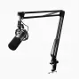 Microfone podcast MAONO PD200X preto — com fios XLR/USB-C, sensibilidade -52 dB, 40–16000 Hz