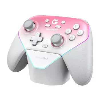 Comando sem fios GameSir SuperNova T4n Pro rosa — Bluetooth, design ergonómico portátil