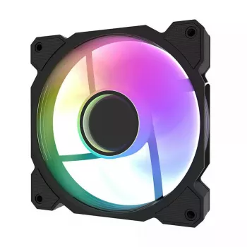 Ventoinha de arrefecimento Darkflash DR08 (preto) — ventoinha para caixa/CPU, modelo DR08 preto