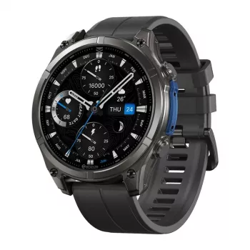 Smartwatch Zeblaze Vibe 8 Abyss preto com medidor de frequência cardíaca, à prova de água