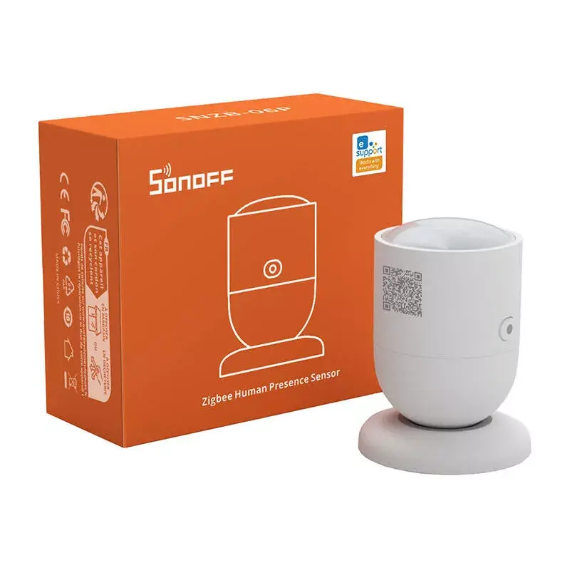 Sensor de movimento e presença Sonoff SNZB-06P ZigBee a pilhas — deteção de presença