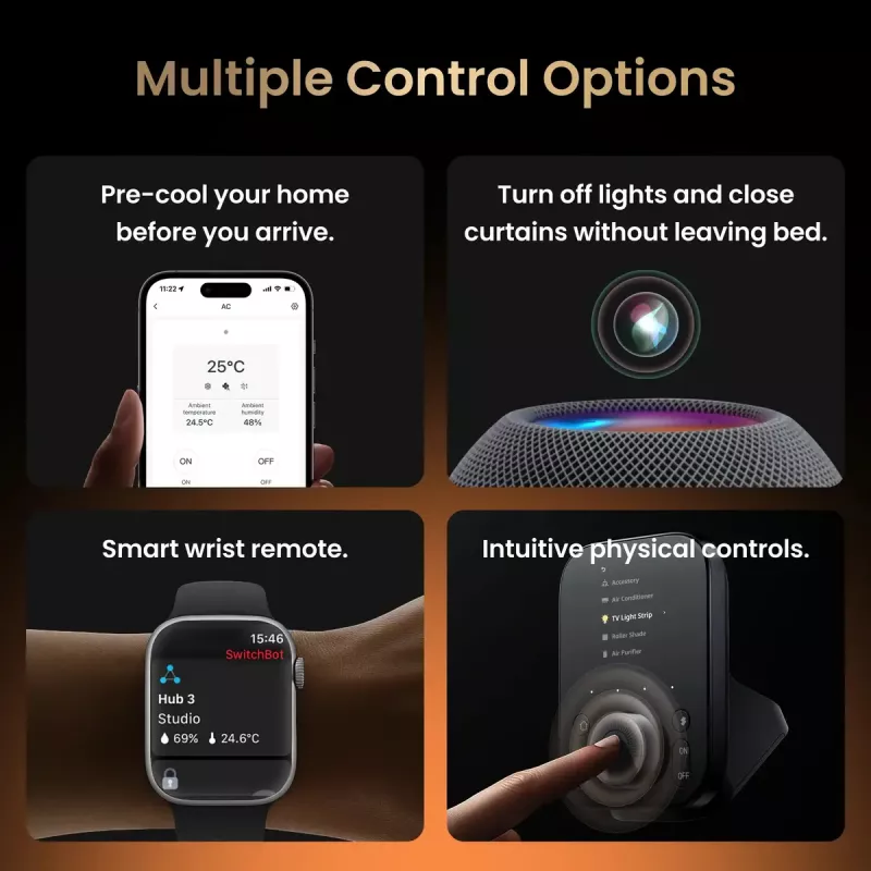 SwitchBot Hub 3 emissor smart home sem fios de parede IR Wireless W7202100