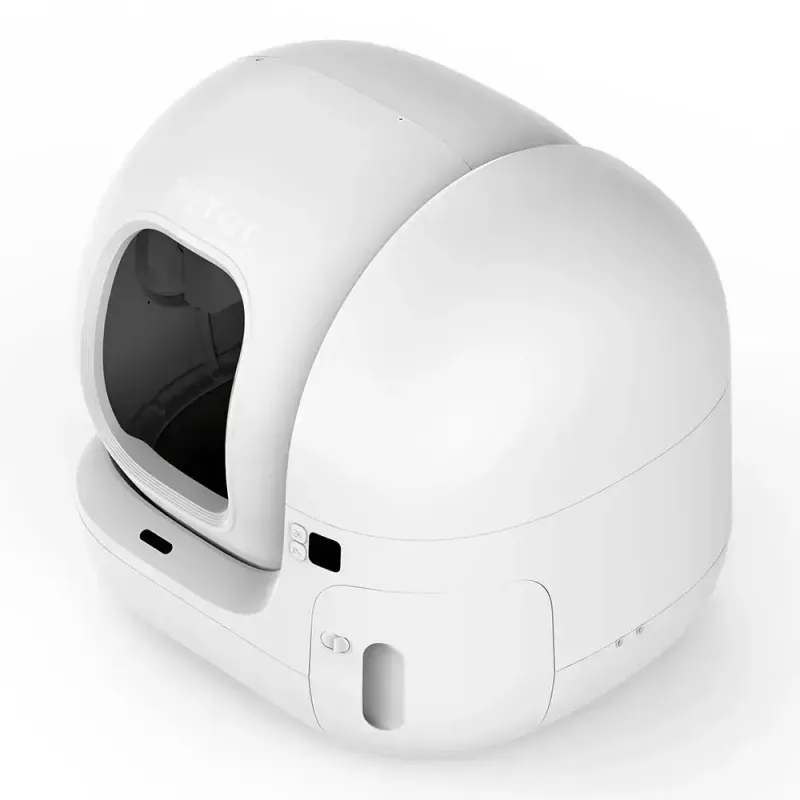 Caixa de areia autolimpante PETKIT PURA MAX 2 — branca, limpeza automática