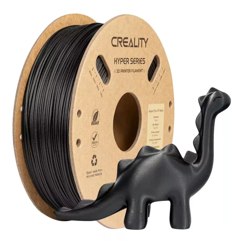 Creality 3D Hyper PLA-CF fibra de carbono preto 1 kg