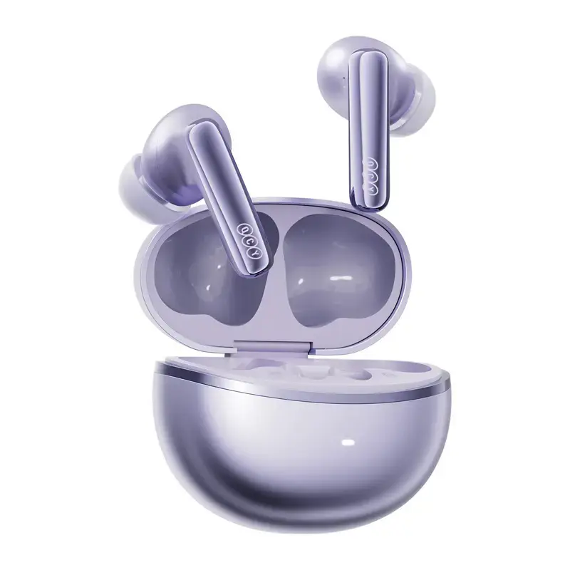 Auscultadores TWS QCY MeloBuds N70 – auscultadores True Wireless, roxo