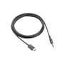 Cabo adaptador de áudio de 3,5 mm Poly HP Poly Voyager Surround 80/85 UC, preto