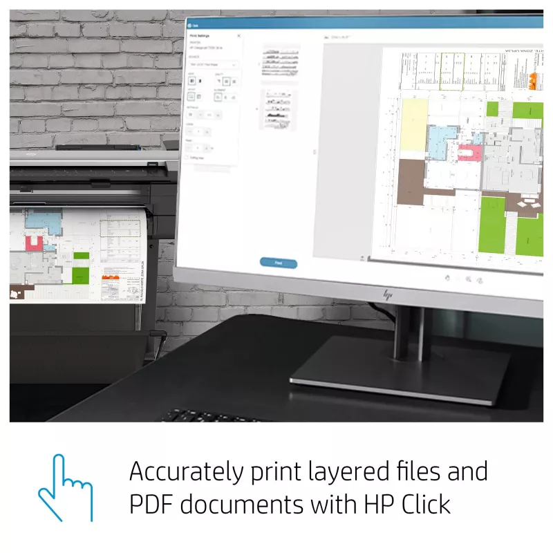 Impressora multifunções HP Designjet T830 24 polegadas