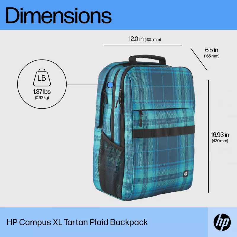 Mochila casual HP Campus XL Tie Dye mochila preto estampado